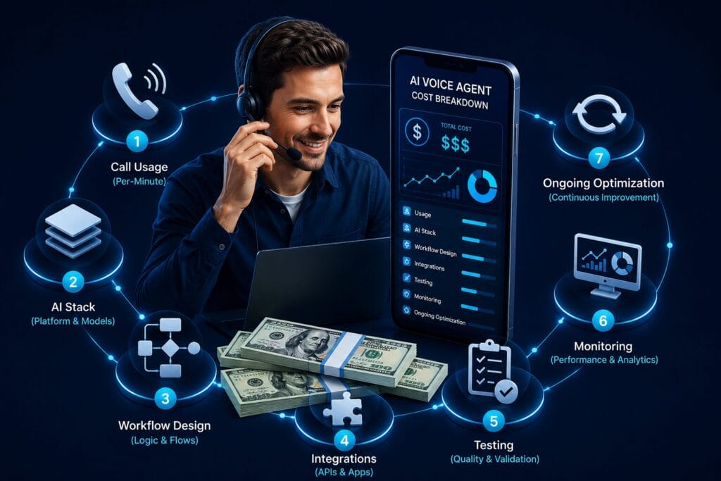 AI voice agent cost and pricing breakdown