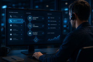AI voice agent booking an appointment automatically