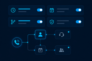 AI voice agent adapting to business rules and workflows