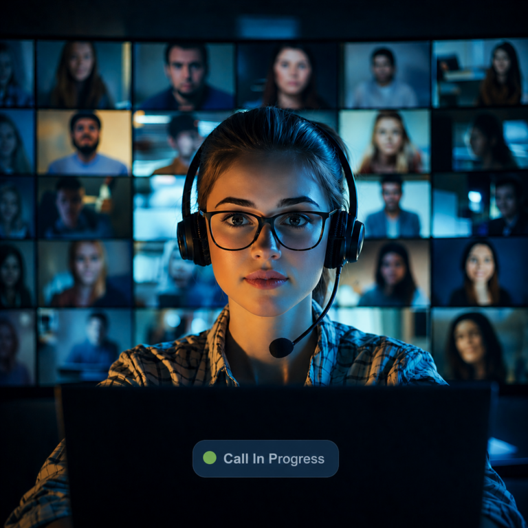 Custom AI voice agent answering business calls